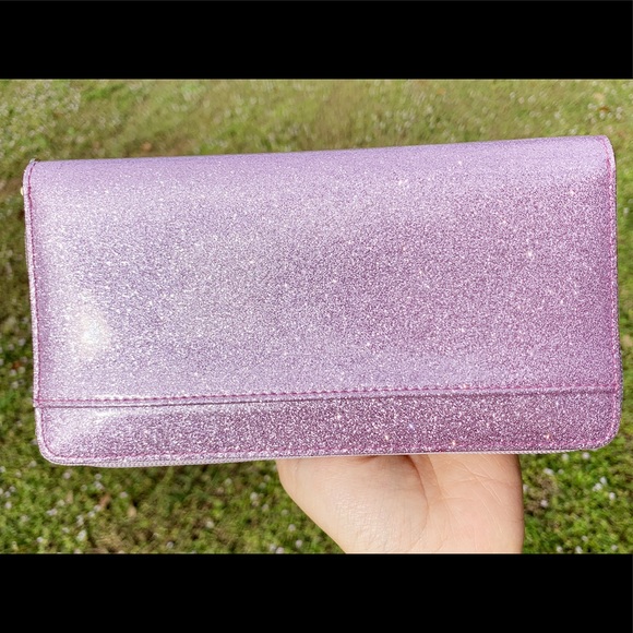 SALE‼️ Kate spade lilac glitter zip around wallet - Picture 2 of 5